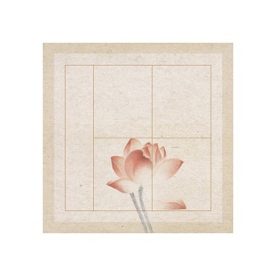 四尺四开四言四字斗方瓦当微喷蜡染宣纸半生熟毛笔书法作品专用纸      2包图5