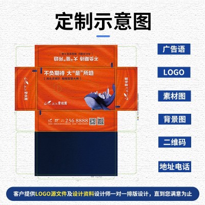 广告纸巾定做盒装餐巾纸印logo餐饮加油站纸抽面巾纸商用抽纸定制图2