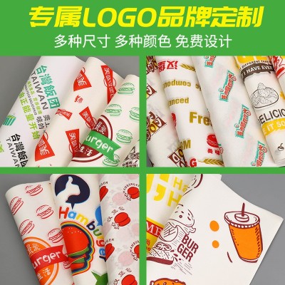 现货一次性蛋糕卷防油纸淋膜西点托盘烘焙包装餐盘纸汉堡纸500张       1个图4