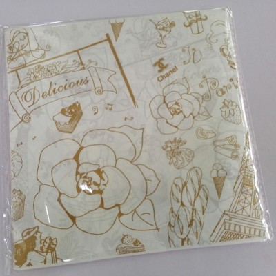 防油纸汉堡纸蛋糕垫纸油纸烘焙纸垫纸食品包装纸       5个图3