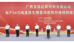 广西安泓达新材料有限公司年产50万吨桑枝生物基功能性纤维材料项目举行开工仪式