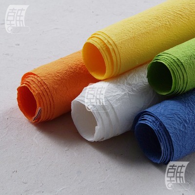 韩纸房手揉纸婚布景装饰大型褶皱纹纸白色可染色商场美陈背景花艺图3