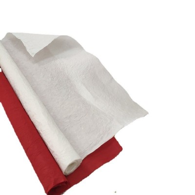 韩纸房手揉纸婚布景装饰大型褶皱纹纸白色可染色商场美陈背景花艺图5