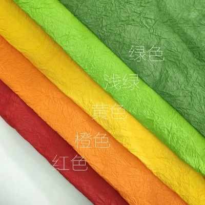 韩纸房手揉纸婚布景装饰大型褶皱纹纸白色可染色商场美陈背景花艺图4