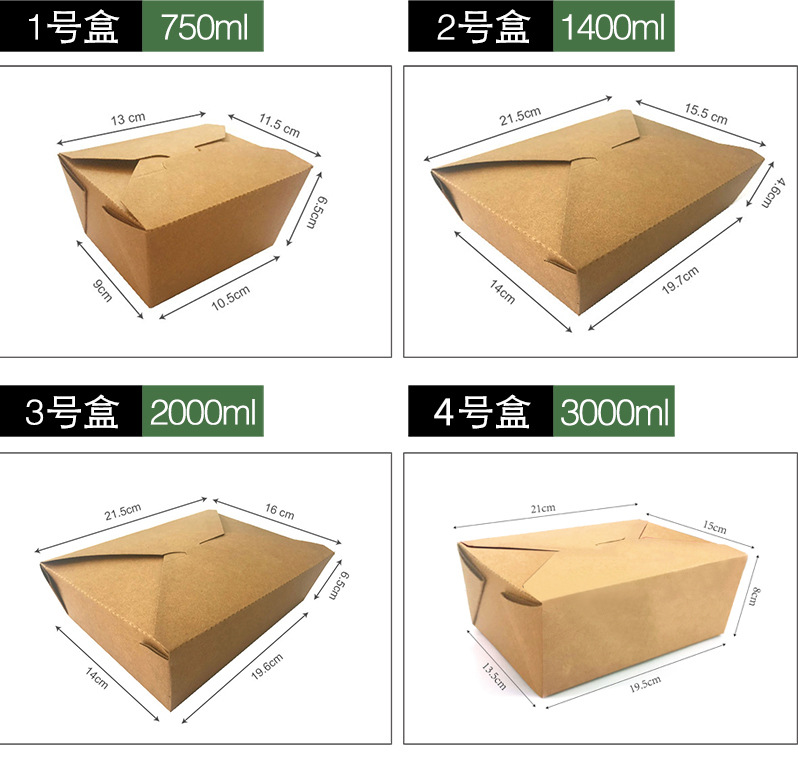 纸盒尺寸所有图1