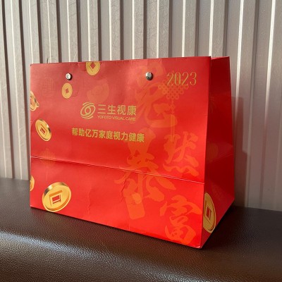 定制牛皮纸袋手提袋彩色打包袋印logo礼品服装店购物加厚包装纸袋图5