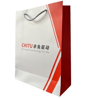 定制牛皮纸袋手提袋彩色打包袋印logo礼品服装店购物加厚包装纸袋图3