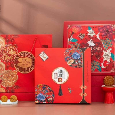 中秋月饼盒6粒8粒手提月饼包装盒送礼酒店月饼礼盒礼品盒厂家现货图4