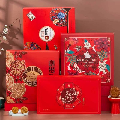 中秋月饼盒6粒8粒手提月饼包装盒送礼酒店月饼礼盒礼品盒厂家现货图3