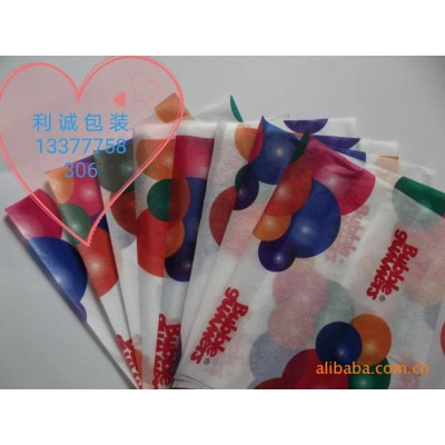 白色拷贝纸印刷logo图案 彩色雪梨纸印刷 各色礼品防潮包装纸图3