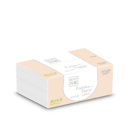 苏福丝滑系列抽取式印花面巾纸400张10包酒店加油站商用定制图5