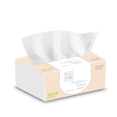 苏福丝滑系列抽取式印花面巾纸400张10包酒店加油站商用定制图4