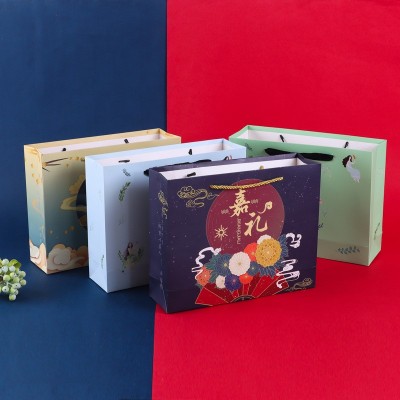 手提袋定制高档服装店礼品袋牛皮纸袋定做打包购物包装袋印刷logo图2