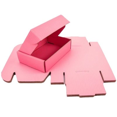 彩色飞机盒 服装包装盒内衣包装盒 特硬瓦楞彩色飞机盒批发图2