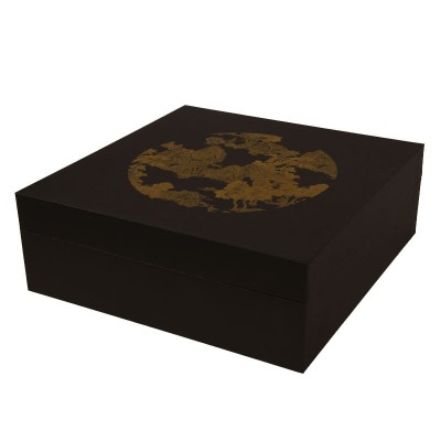 黑色天地盖礼品盒定制伴手产品礼物生日商务包装生产源头厂家图2