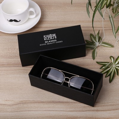 定制眼镜墨镜盒套装硬纸板天地盖折叠包装纸盒批发可加印log图2