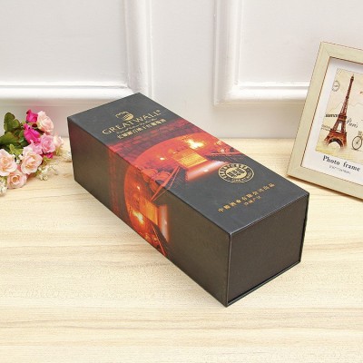 厂家直供红酒盒 翻盖纸盒 单只红酒礼品包装盒 葡萄酒包装盒图2