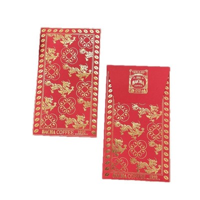 高档蛇年红包袋创意个性批发百元烫金结婚LOGO利是封定制新年红包图3