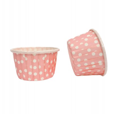 粉点卷边杯蛋糕纸杯烤箱可用玛芬杯底托耐高温淋膜杯批发图3