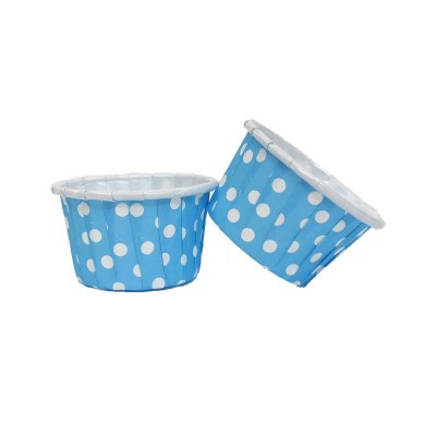 粉点卷边杯蛋糕纸杯烤箱可用玛芬杯底托耐高温淋膜杯批发图5