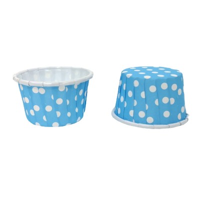 粉点卷边杯蛋糕纸杯烤箱可用玛芬杯底托耐高温淋膜杯批发图4