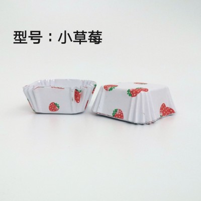 小正方形蛋糕纸杯 110克淋膜材料烘焙用纸烤箱耐高温防油防水纸托图2