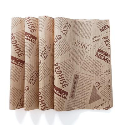 厂家一次性防油纸定制图案印刷面包餐盘隔油纸饭店用餐餐垫纸定做图5