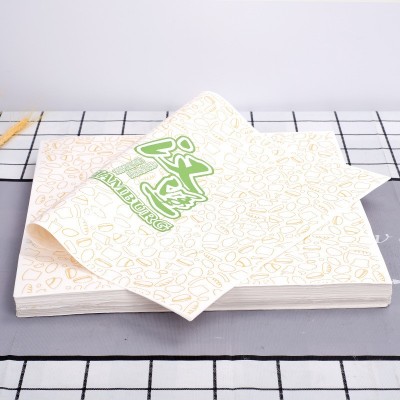 防油淋膜汉堡纸鸡肉卷包装纸一次性烘培用纸托盘纸防油纸批发图3