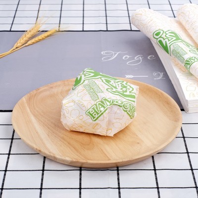 防油淋膜汉堡纸鸡肉卷包装纸一次性烘培用纸托盘纸防油纸批发图5