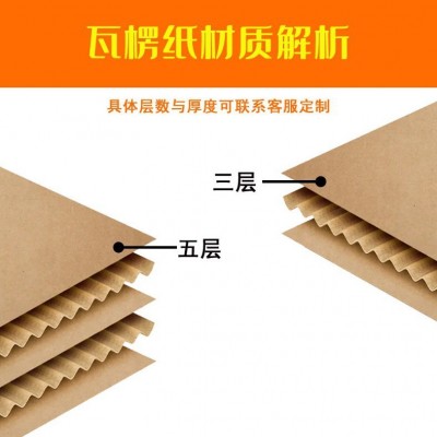 定制半高纸箱电商搬家物流周转箱超大包装箱打包运输盒子快 递纸箱图4