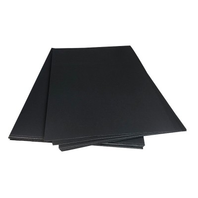 批发4K黑色卡纸250克美术绘画A3黑卡手工纸模A4双面黑色厚卡纸图5