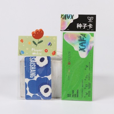 创意种子特种纸批发婚礼邀请函可种植发芽艺术纸手工diy 发芽纸图3