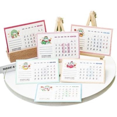 厂家批发种子纸日历办公桌台历发芽种子纸张创意生日节日礼物生产图4
