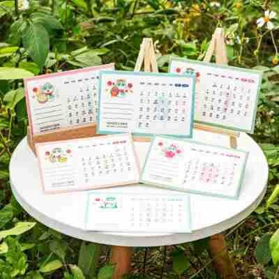 厂家批发种子纸日历办公桌台历发芽种子纸张创意生日节日礼物生产图3