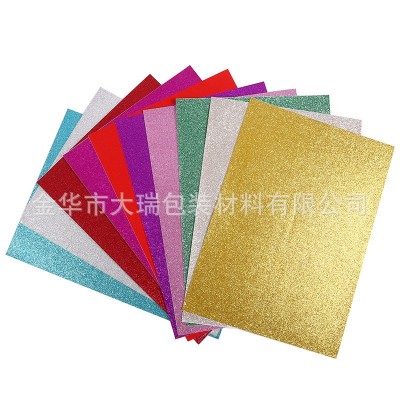 120克铜版超亮金葱纸金葱不干胶 A4金葱闪光贴纸不掉粉金葱纸背胶图5