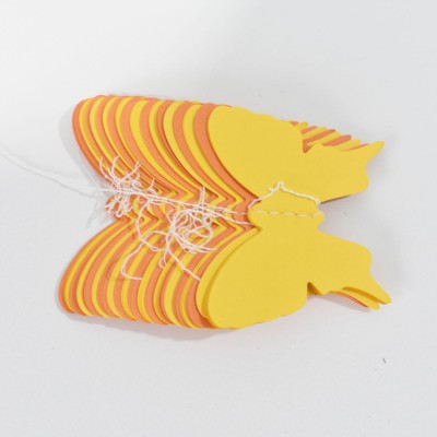 4米彩色卡纸七彩蝴蝶立体纸拉花婚庆生日派对场地布置挂串装饰图2