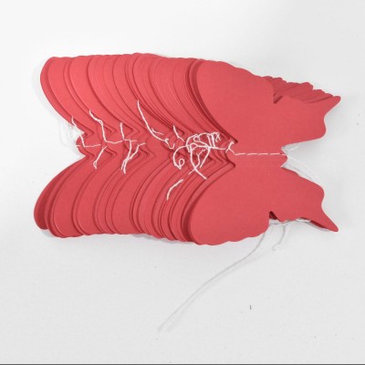 4米彩色卡纸七彩蝴蝶立体纸拉花婚庆生日派对场地布置挂串装饰图3