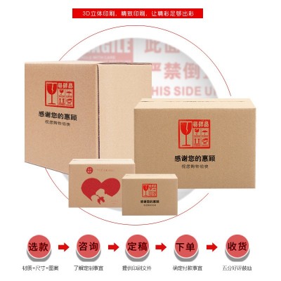 快递纸箱包装盒箱子搬家打包纸箱半高快递盒子批发纸盒现货快递箱图4
