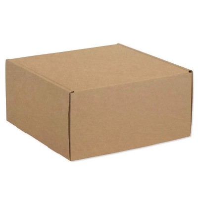 现货飞机盒 正方形三层特硬快递盒10-25cm印刷牛皮白色 纸盒箱包装图5