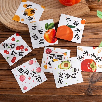 礼盒贺卡心想事成迷你水果生日贺卡伴手悬浮礼盒装饰贺卡定制卡片图5