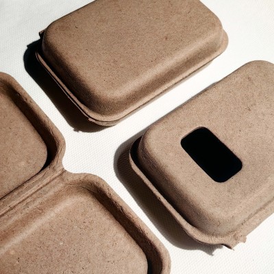 环保牛皮纸材料日常用品包装盒化妆品首饰盒可降解现货纸 塑盒子图4