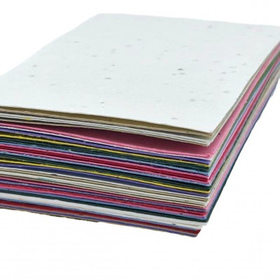 A4现货手工种子纸可种植降解发芽空白大规现货原纸批发 颜色可选图5