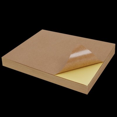 牛皮纸不干胶A4A3A5深色浅色激光喷墨打印书写标签纸背胶贴纸箱色图2