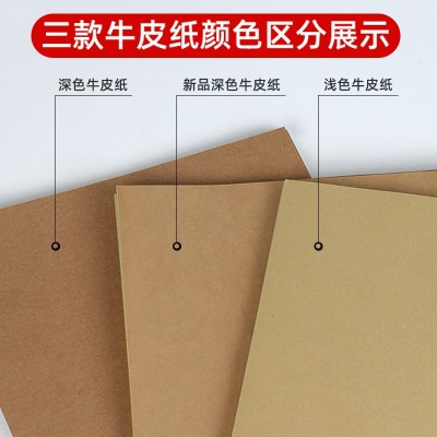 牛皮纸不干胶A4A3A5深色浅色激光喷墨打印书写标签纸背胶贴纸箱色图3