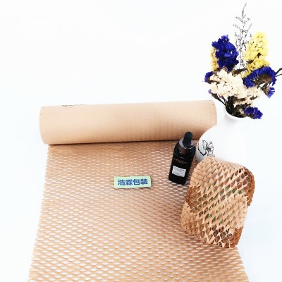 蜂窝包装纸蜂窝纸卷材化妆品包装快递包装缓冲包装蜂窝纸牛皮纸图4