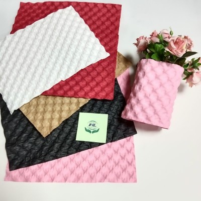 可降解心型压泡纸彩色压纹纸电商快递打包填充圆泡型泡泡纸包装纸图2