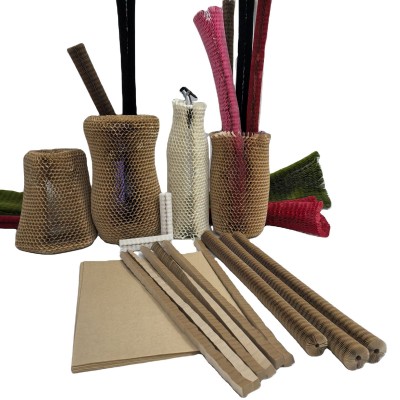 可降解、可回收，玻璃瓶纸套，蜂窝牛皮纸套是环保包装的 不二之选图5