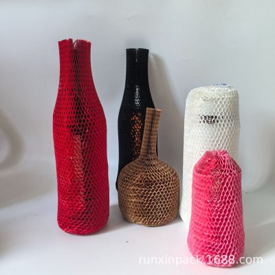 红酒威士忌包装专用蜂窝牛皮纸套，省空间强缓冲，环保包装新标准图4