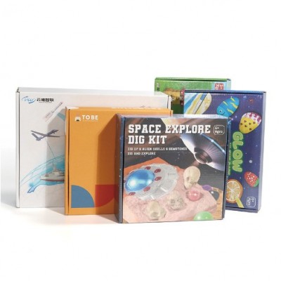 彩色飞机盒少量定制服饰内衣彩印包装快递盒图2