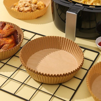 空气炸锅纸盘隔油吸油纸家用烘焙烤箱烧烤硅油纸空气炸锅专用纸图2